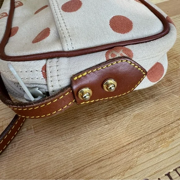 Dooney & Bourke Polka Dot Small Canvas Shoulder - Picture 6 of 10